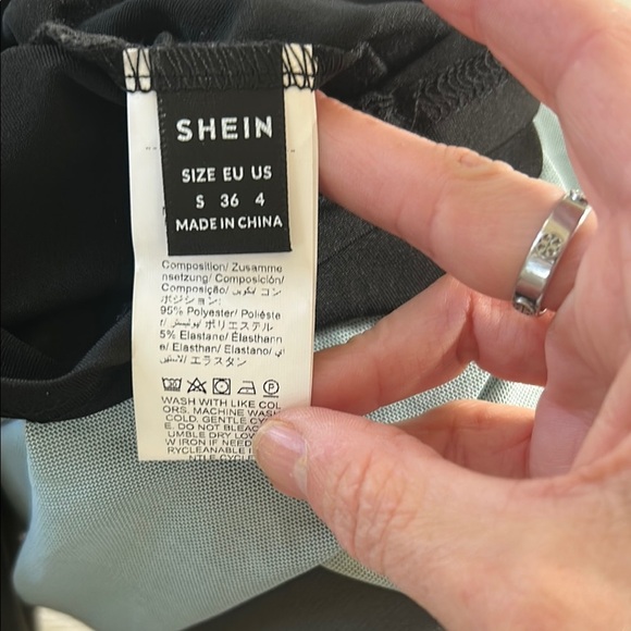 SHEIN Green Maxi Skirt Asymmetrical Ruched Resort Wear🌿 - Picture 4 of 4